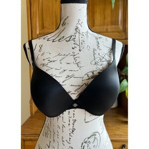 Victoria's Secret So Obsessed Push-Up Bra Black 34D Underwire 463024-QB4